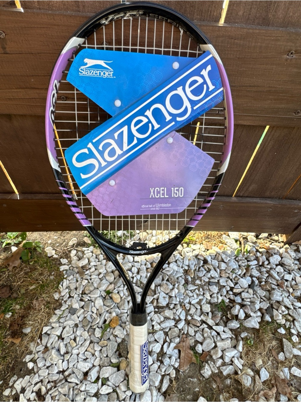 SLAZENGER XCEL 150 PURPLE BLACK TENNIS RACQUET 110 HEAD 40-50LB ^